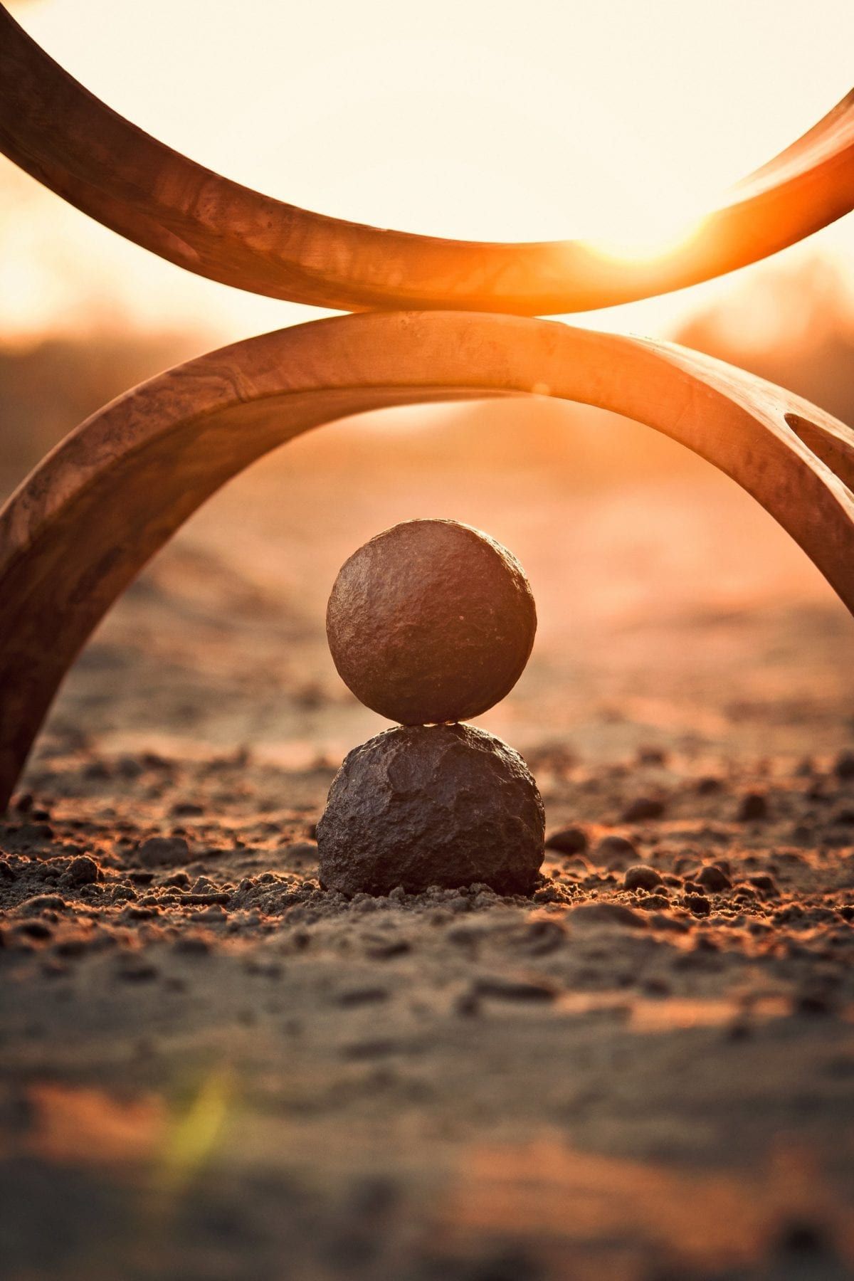 Image of round rocks