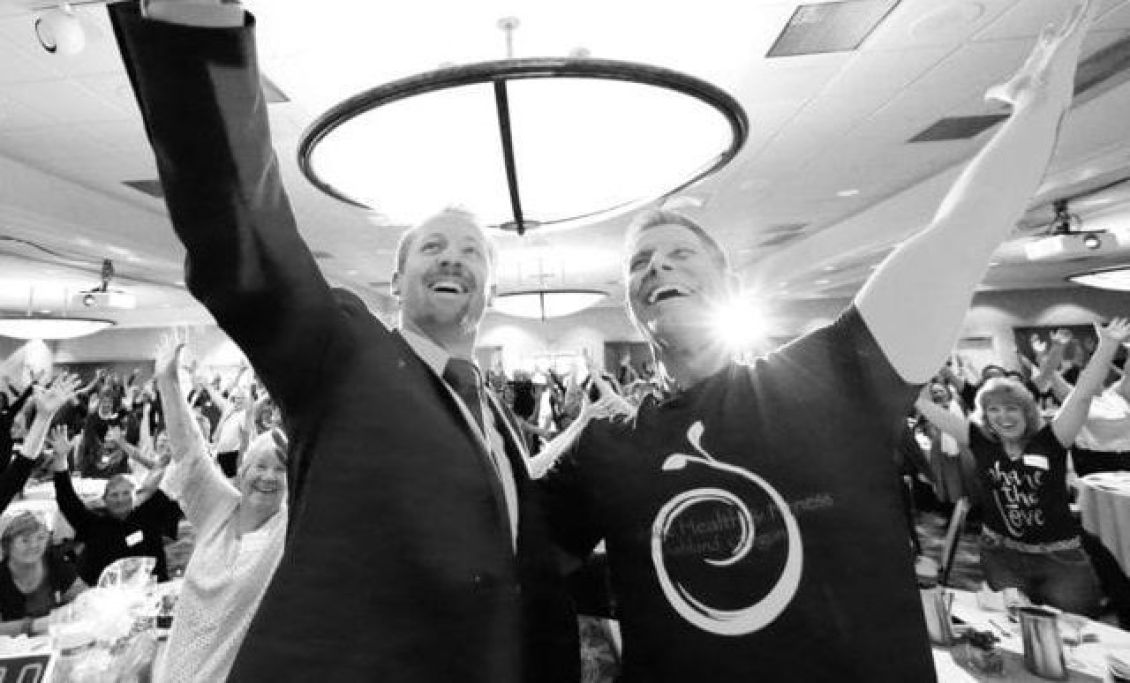 Dave with a corporate program