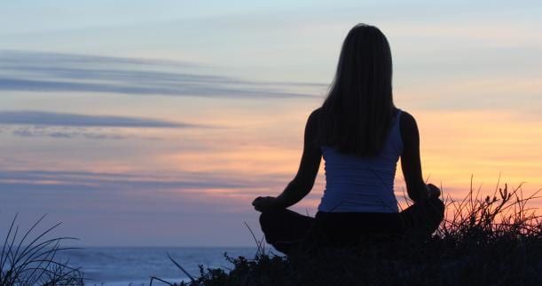 Image of woman meditating