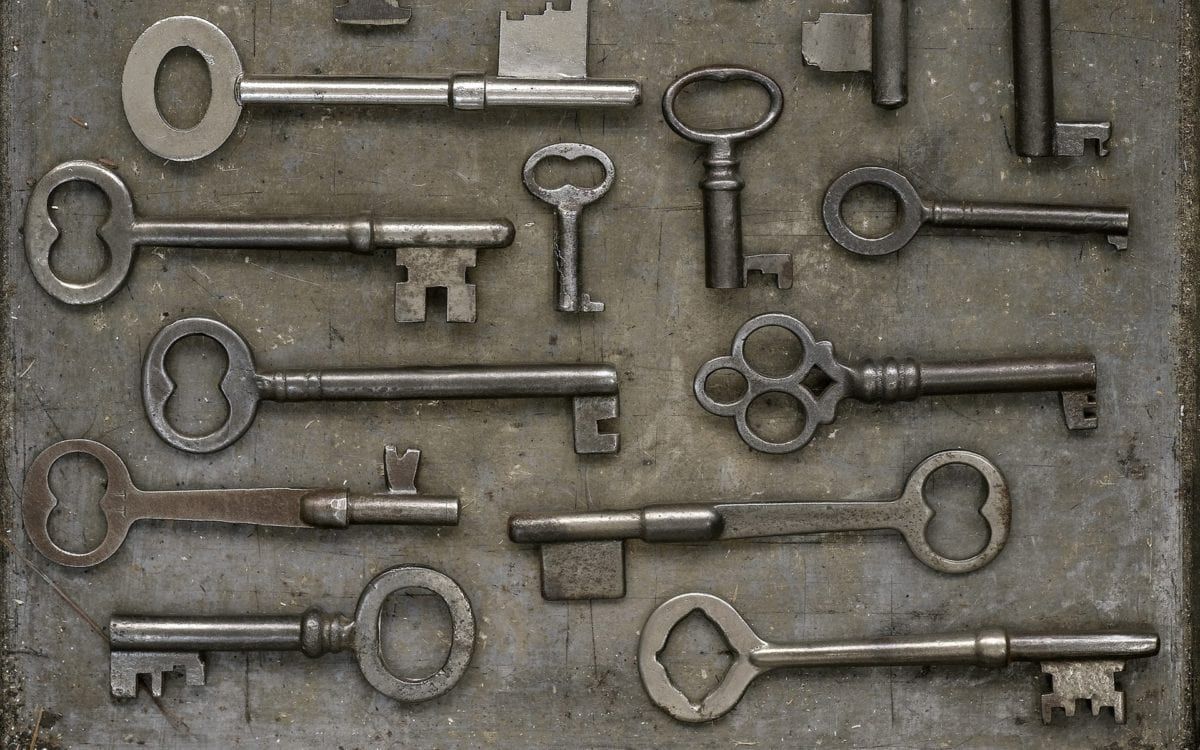 Image of old metal keys